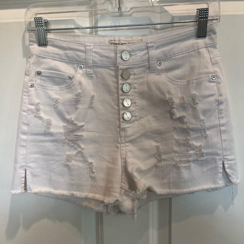 Ban Jara White Denim Shorts Size 5 / 26